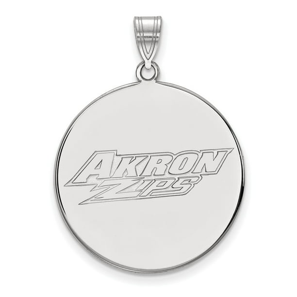 White Sterling Silver Charm Pendant Ohio NCAA State University 25 mm 26